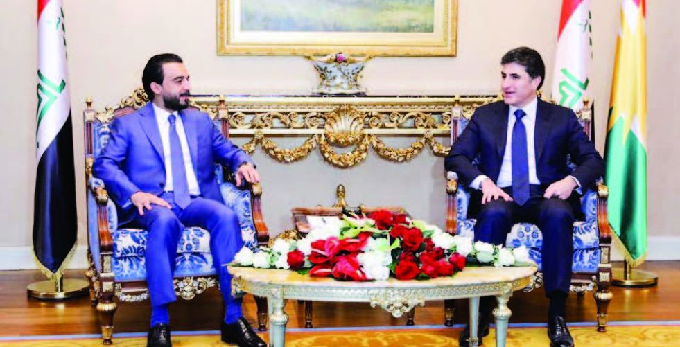 Halabousi and Barzani discuss ministerial cabinet completion file