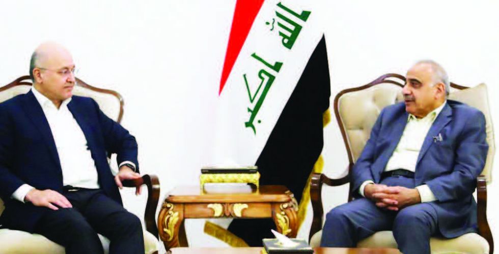 Saleh and Abdul-Mahdi discuss cooperation between the three authorities