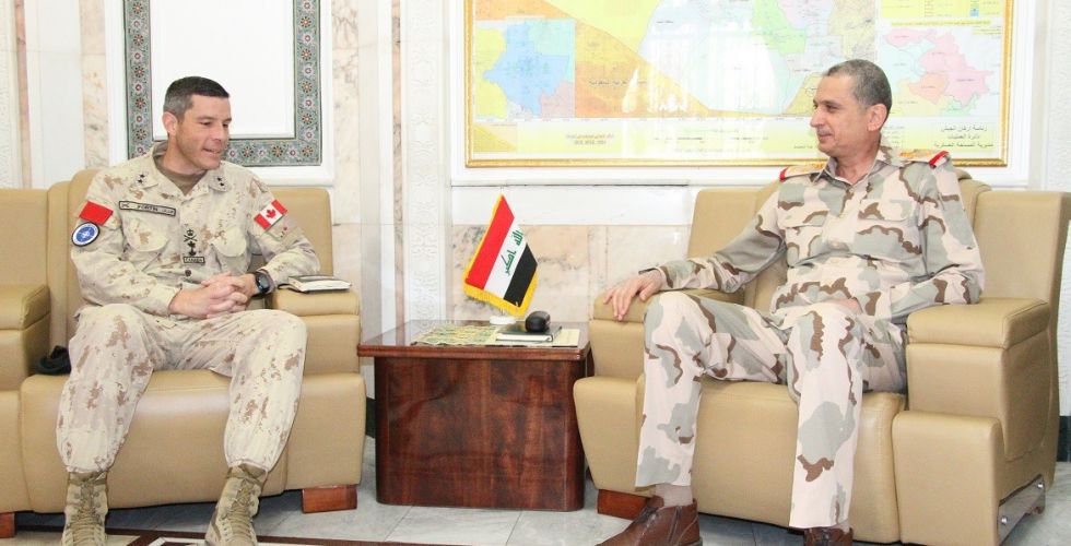 Al-Ghanimi receives the head of the NATO mission in Iraq