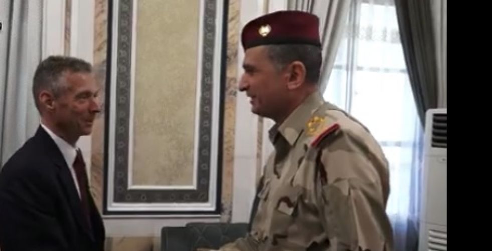 Al-Ghanimi discusses with Kroeder {security coordination »