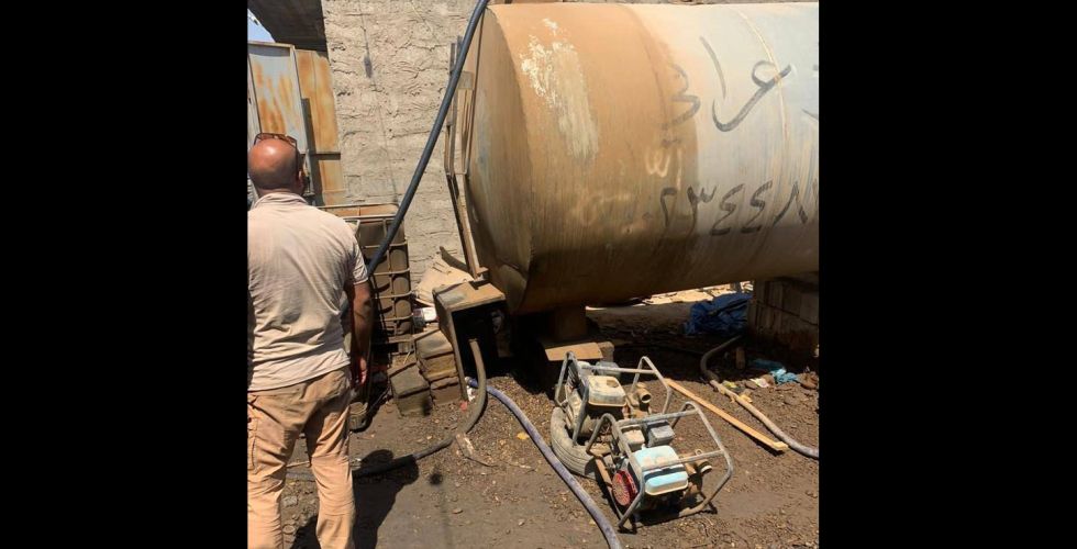 Seizing a den for smuggling oil and its derivatives in Kirkuk