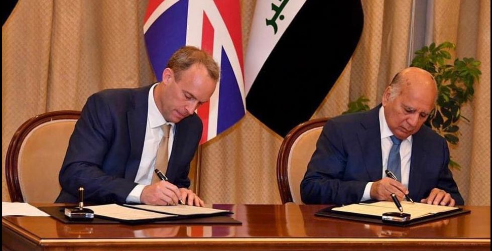 Iraq and Britain sign a document of political and strategic understanding